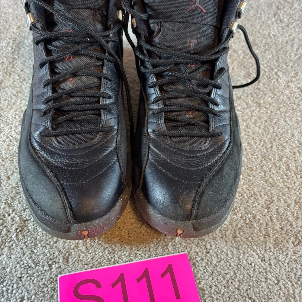 Nike Air Jordan 12 Retro Utility Grind Black‎ Crimson Sz 10